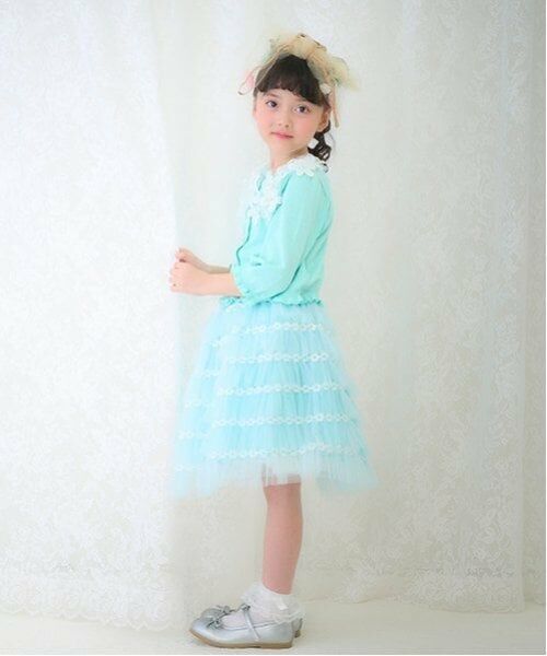 mezzo piano / メゾピアノ カーディガン・ボレロ | ニットカーディガン＆チュールフリルスカートセット | 詳細16