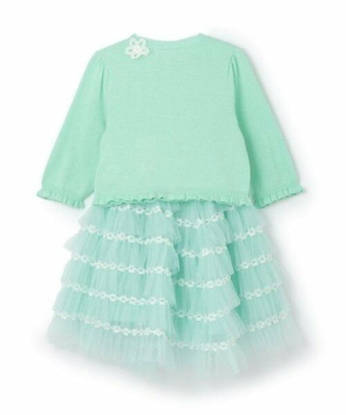 mezzo piano / メゾピアノ カーディガン・ボレロ | ニットカーディガン＆チュールフリルスカートセット | 詳細2