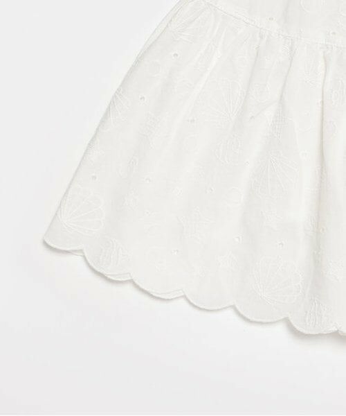 mezzo piano / メゾピアノ ミニ丈・ひざ丈ワンピース | ★シェル柄レース　ドッキングワンピース | 詳細5