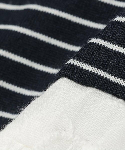 mezzo piano / メゾピアノ ミニ丈・ひざ丈ワンピース | ★シェル柄レース　ドッキングワンピース | 詳細7