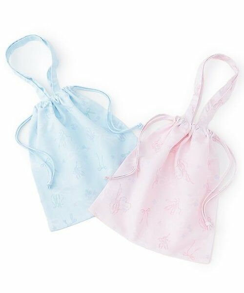 mezzo piano / メゾピアノ バッグ | 【バレエ】バレエ柄　裏メッシュ　巾着バッグ | 詳細4