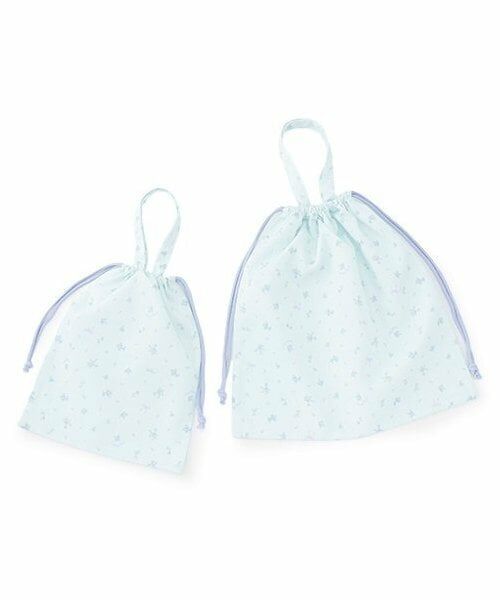 mezzo piano / メゾピアノ ポーチ | 小花柄　体操着・給食着入れ巾着セット | 詳細2