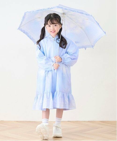 mezzo piano / メゾピアノ その他アウター | スタージュエルグラデーション柄　レインコート | 詳細16