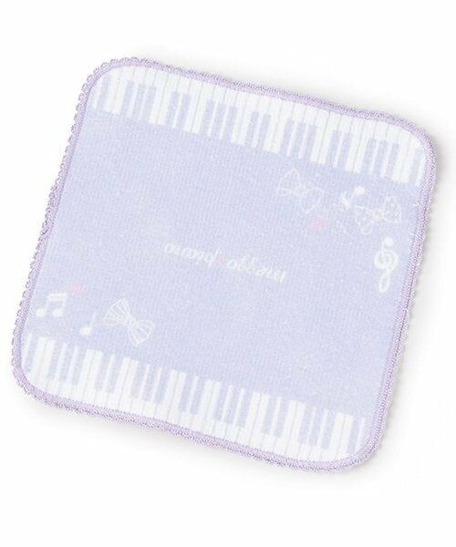 mezzo piano / メゾピアノ タオル | ピアノ柄　ハンドタオル（ラベンダー）