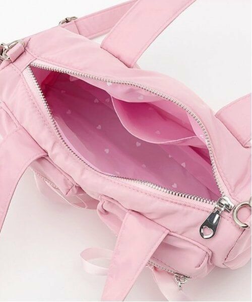 mezzo piano / メゾピアノ ボストンバッグ | ダブルポケットリボン　ボストンバッグ | 詳細8