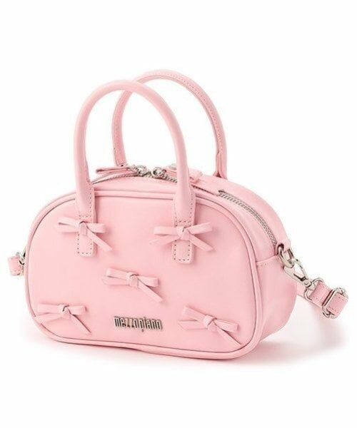 mezzo piano / メゾピアノ ショルダーバッグ | リボン　ショルダーバッグ（ライト ピンク）