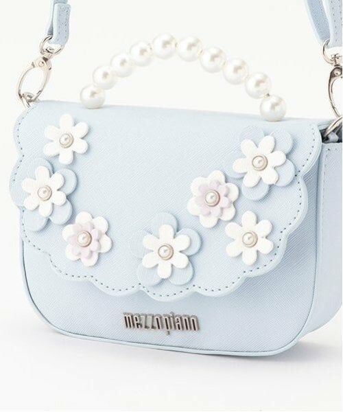 mezzo piano / メゾピアノ ハンドバッグ | お花　パールハンドバッグ | 詳細5