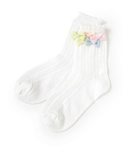 mezzo piano / メゾピアノ ソックス | リボンイッパイ　クルーソックス