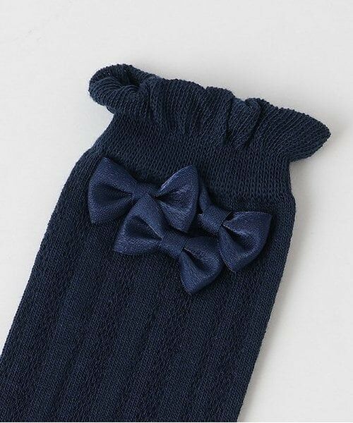 mezzo piano / メゾピアノ ソックス | リボンイッパイ　ハイソックス | 詳細1