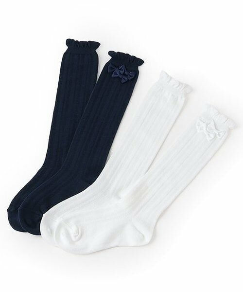 mezzo piano / メゾピアノ ソックス | リボンイッパイ　ハイソックス | 詳細4