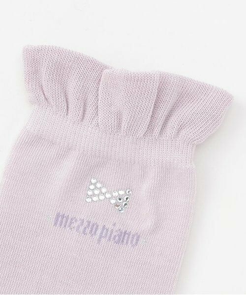 mezzo piano / メゾピアノ ソックス | リボンラインストーンつき　ソックス | 詳細1