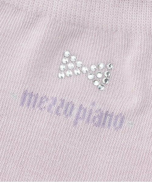 mezzo piano / メゾピアノ ソックス | リボンラインストーンつき　ソックス | 詳細2