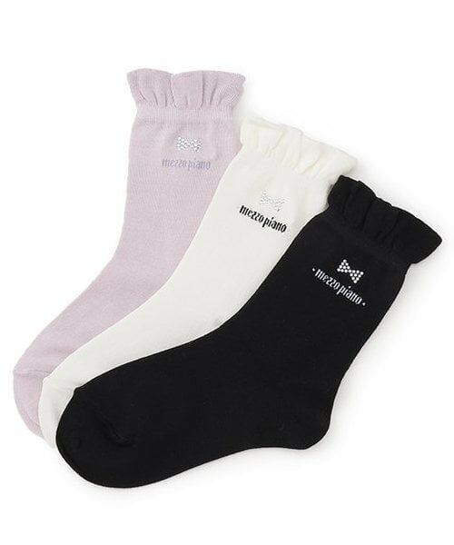 mezzo piano / メゾピアノ ソックス | リボンラインストーンつき　ソックス | 詳細5