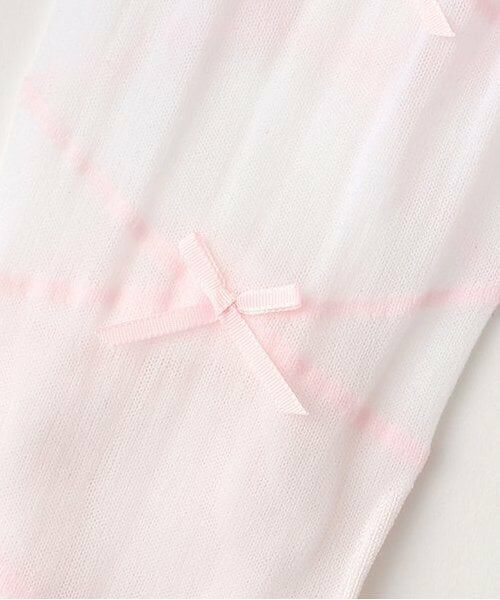 mezzo piano / メゾピアノ ソックス | トゥシューズ風透かし柄　クルーソックス | 詳細3