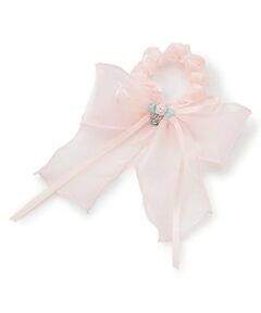 mezzo piano / メゾピアノ ヘアゴム・シュシュ | 巻きバラ　オーガンジー　リボンシュシュ