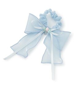 mezzo piano / メゾピアノ ヘアゴム・シュシュ | 巻きバラ　オーガンジー　リボンシュシュ