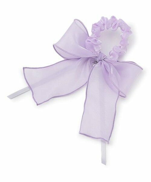 mezzo piano / メゾピアノ ヘアゴム・シュシュ | 巻きバラ　オーガンジー　リボンシュシュ | 詳細1