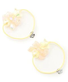 mezzo piano / メゾピアノ ヘアゴム・シュシュ | オーロラ星リボン　ヘアポニー2個セット　