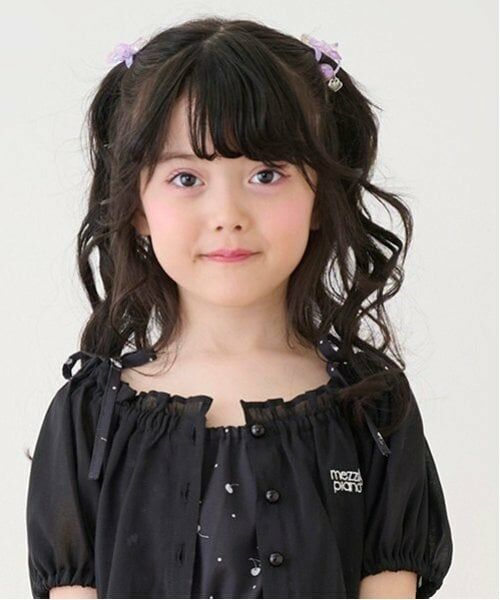 mezzo piano / メゾピアノ ヘアゴム・シュシュ | オーロラ星リボン　ヘアポニー2個セット　 | 詳細12