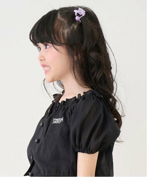 mezzo piano / メゾピアノ ヘアゴム・シュシュ | オーロラ星リボン　ヘアポニー2個セット　 | 詳細13