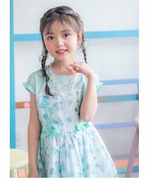 mezzo piano / メゾピアノ ヘアゴム・シュシュ | オーロラ星リボン　ヘアポニー2個セット　 | 詳細4