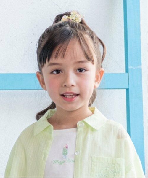 mezzo piano / メゾピアノ ヘアゴム・シュシュ | オーロラ星リボン　ヘアポニー2個セット　 | 詳細6