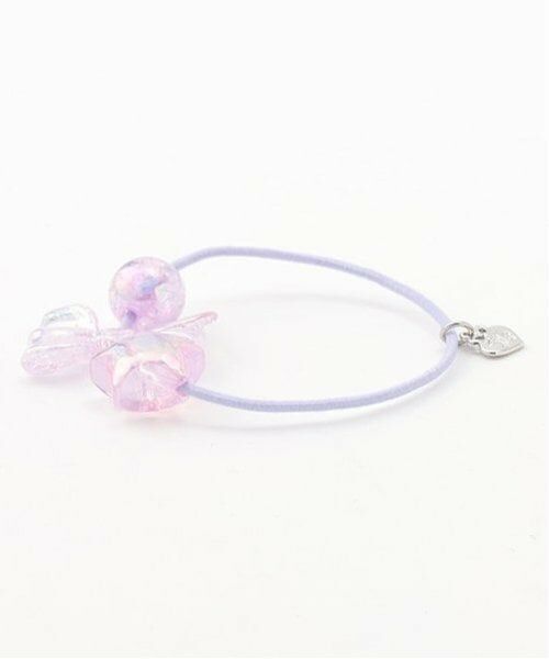 mezzo piano / メゾピアノ ヘアゴム・シュシュ | オーロラ星リボン　ヘアポニー2個セット　 | 詳細8