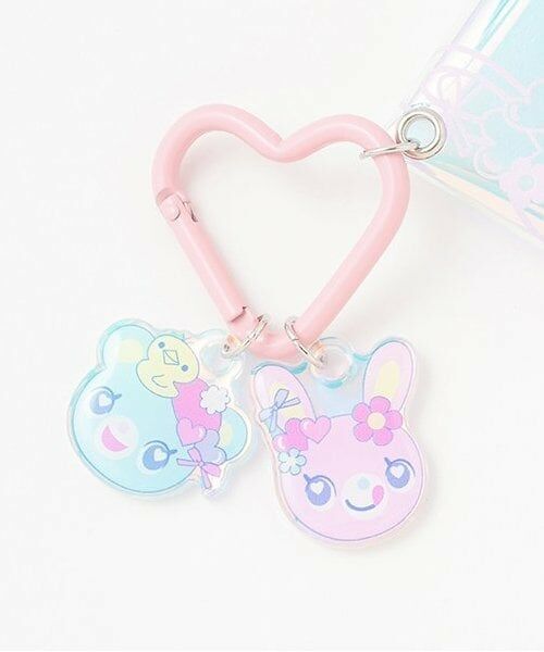 mezzo piano / メゾピアノ ポーチ | ミミポポ　カラビナ付オーロラポーチ | 詳細3