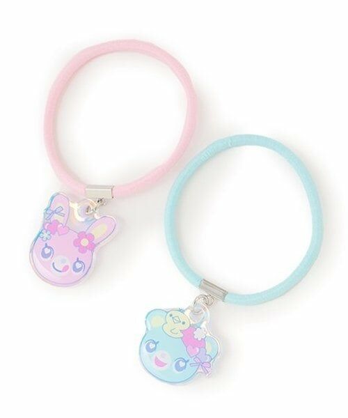 mezzo piano / メゾピアノ ヘアゴム・シュシュ | ミミポポ　オーロラヘアポニー2個セット（マルチ）