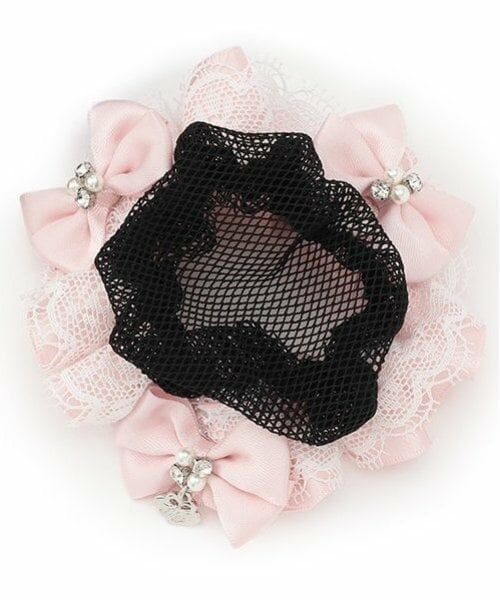 mezzo piano / メゾピアノ ヘアアクセサリー | 【バレエ】フリルつきシニヨンネット | 詳細1