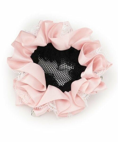 mezzo piano / メゾピアノ ヘアアクセサリー | 【バレエ】フリルつきシニヨンネット | 詳細2