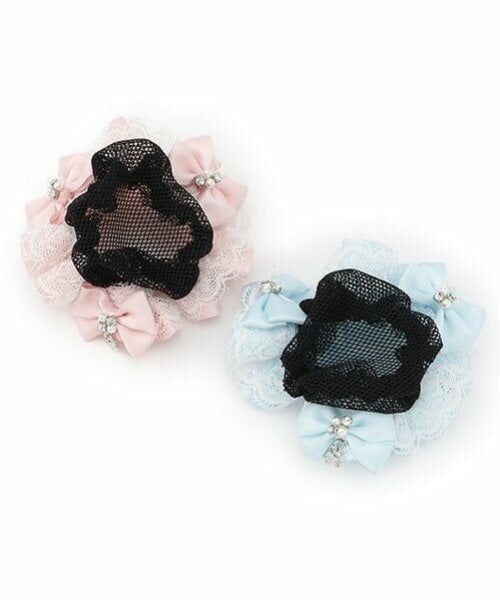 mezzo piano / メゾピアノ ヘアアクセサリー | 【バレエ】フリルつきシニヨンネット | 詳細5