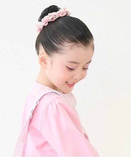 mezzo piano / メゾピアノ ヘアアクセサリー | 【バレエ】フリルつきシニヨンネット | 詳細6