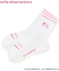 mezzo piano / メゾピアノ ソックス | 【マイメロディ・シナモロール】刺しゅうラインリブソックス