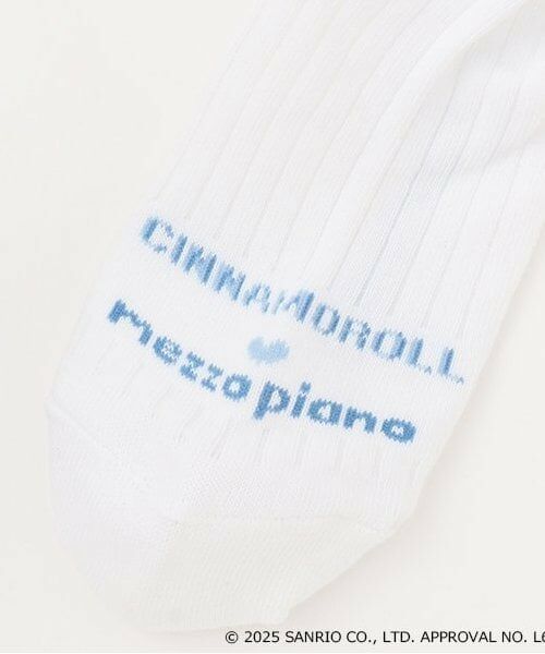 mezzo piano / メゾピアノ ソックス | 【マイメロディ・シナモロール】刺しゅうラインリブソックス | 詳細3