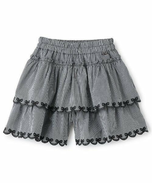 mezzo piano / メゾピアノ ショート・ハーフ・半端丈パンツ | カットワーク　フリルキュロットスカート | 詳細10