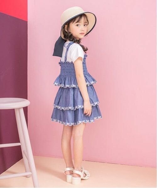 mezzo piano / メゾピアノ ショート・ハーフ・半端丈パンツ | カットワーク　フリルキュロットスカート | 詳細13