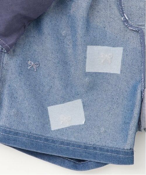 mezzo piano / メゾピアノ ショート・ハーフ・半端丈パンツ | リボン刺しゅうラインストーン　ショートパンツ | 詳細6