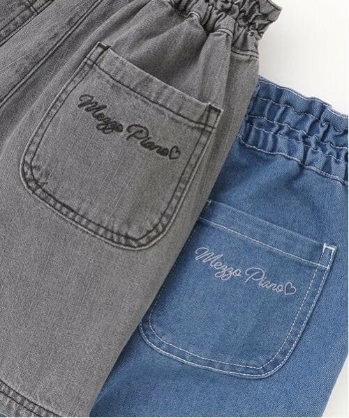 mezzo piano / メゾピアノ ショート・ハーフ・半端丈パンツ | リボン刺しゅうラインストーン　ショートパンツ | 詳細8