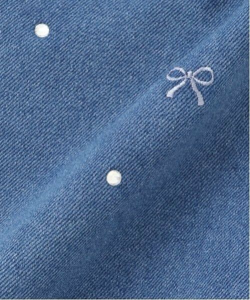 mezzo piano / メゾピアノ ショート・ハーフ・半端丈パンツ | リボン刺しゅうラインストーン　ショートパンツ | 詳細9