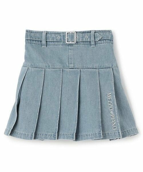 mezzo piano / メゾピアノ ショート・ハーフ・半端丈パンツ | ベルトつきプリーツスカート　インナーパンツセット | 詳細1