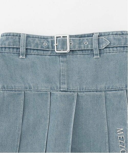 mezzo piano / メゾピアノ ショート・ハーフ・半端丈パンツ | ベルトつきプリーツスカート　インナーパンツセット | 詳細4