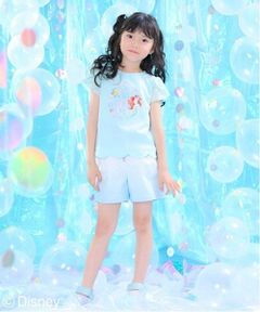 mezzo piano / メゾピアノ ショート・ハーフ・半端丈パンツ | クラデーション・デニム　フロントZIPショートパンツ