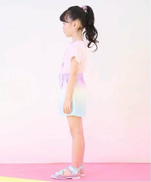 mezzo piano / メゾピアノ ショート・ハーフ・半端丈パンツ | クラデーション・デニム　フロントZIPショートパンツ | 詳細20