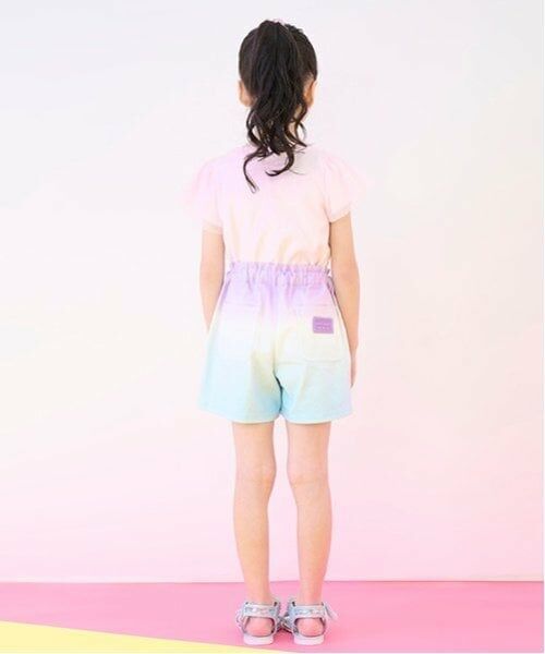 mezzo piano / メゾピアノ ショート・ハーフ・半端丈パンツ | クラデーション・デニム　フロントZIPショートパンツ | 詳細21