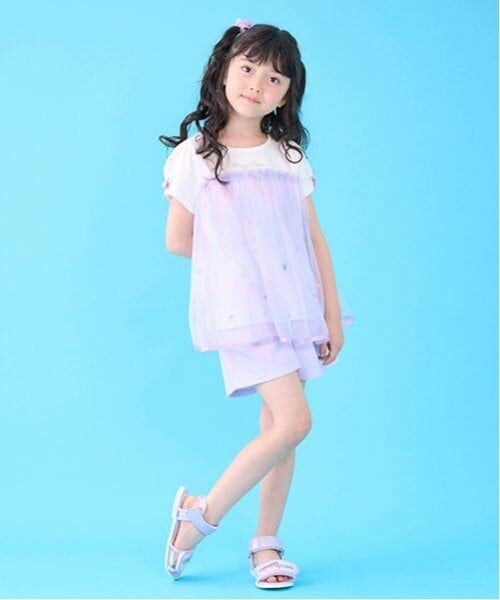 mezzo piano / メゾピアノ ショート・ハーフ・半端丈パンツ | クラデーション・デニム　フロントZIPショートパンツ | 詳細22