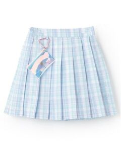 mezzo piano / メゾピアノ ショート・ハーフ・半端丈パンツ | ミニポーチつき　チェックプリーツスカパン