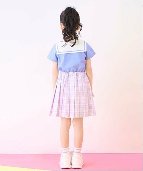 mezzo piano / メゾピアノ ショート・ハーフ・半端丈パンツ | ミニポーチつき　チェックプリーツスカパン | 詳細18