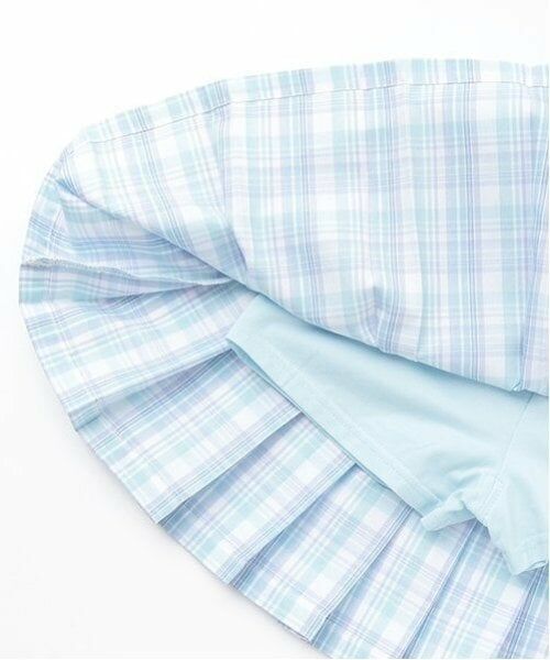 mezzo piano / メゾピアノ ショート・ハーフ・半端丈パンツ | ミニポーチつき　チェックプリーツスカパン | 詳細9