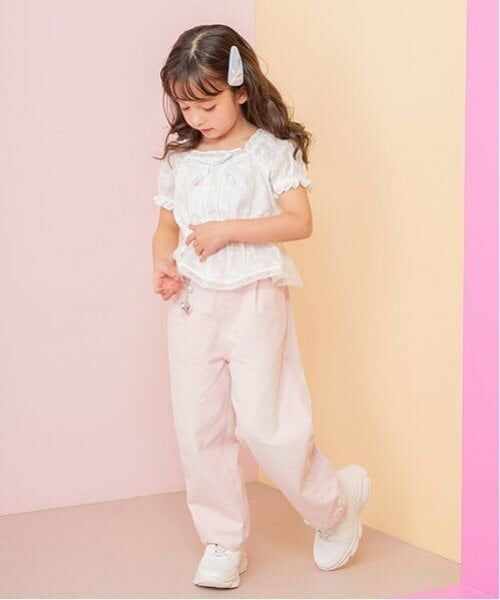 mezzo piano / メゾピアノ その他パンツ | チャームつき　接触冷感デニムワイドパンツ | 詳細14